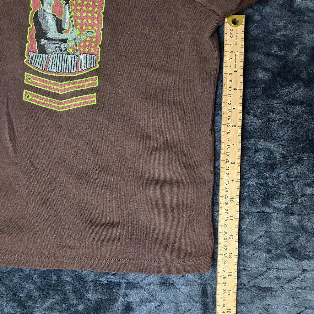 VTG 2006 Johnny Lang Turn Around Tour Y2K Single-Stitch Brown TShirt - Size XL - Picture 7 of 7